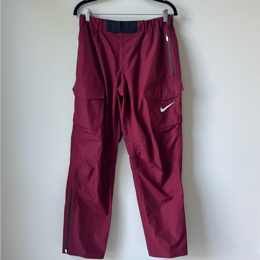 NWOT Nike Men Pro Elite Track & Field Running Podium Cargo Pants Sz Large Maroon
